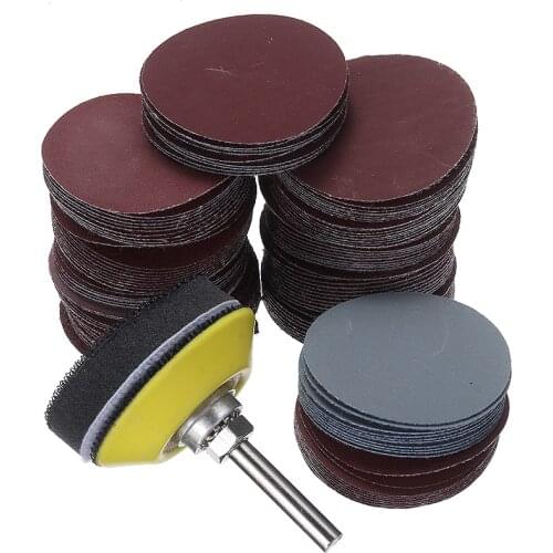 50mm Sanding Discs Pad Kit 60-3000 Grit Sandpapers Drill Grinder Rotary Tool with Abrasives Hook & Loop Backing Pad