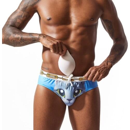 2020 push up pad new men sexy swimwear briefs swim trunks outdoor sports beach shorts gay bikini surfing swimsuits bathing suits