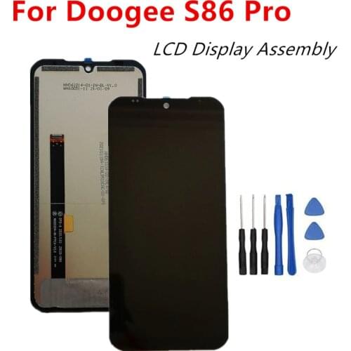 New Original DOOGEE S86 6.09inch Phone LCD Display +Touch Screen Digitzer Assembly Repair Panel Glass