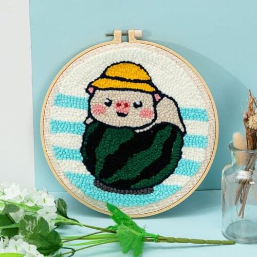 New style 2020 Punch Needle Pen Magic Embroidery cross stitch kits embroidery needlework sets fabric DIY Crafts Sewing