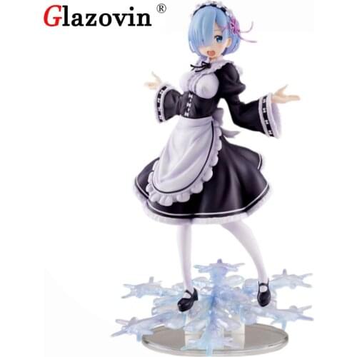 Glazovin Original Genuine Taito Re:Life In A Different World From Zero Ram Winter Maid PVC Figure Model Doll Toys Christmas Gift