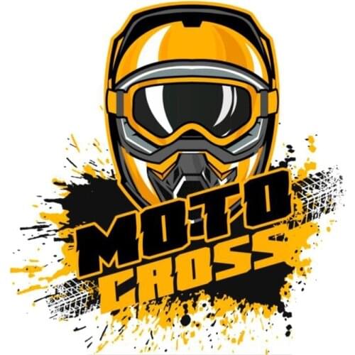 Personalized Racing Helmet Moto Cross Car Sticker PVC Colorful Decals Waterproof Sticker on Car Body Rear Window