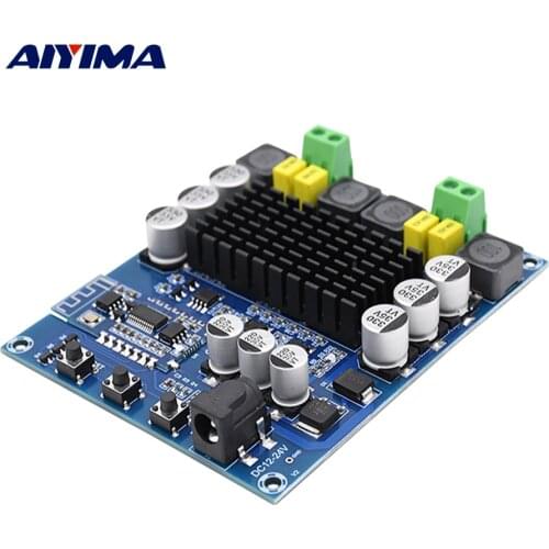 AIYIMA Bluetooth 5.0 TPA3116D2 Digital Amplifier Board Class D Mini Power Home Amplifier 50x2 With Preamplifier NE5532 Op Amp