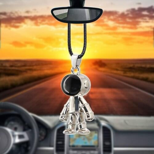 Car Pendant astronaut Rearview Mirror Decoration Hanging Charm Ornaments Automobiles Interior Cars Accessories Holiday Gifts