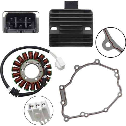 Motorcycle Stator Coil Regulator Rectifier Gasket Set For Yamaha YZF R6R RaceBase R6 2C0-15451-01 2C0-15451-00 4XY-81960-00