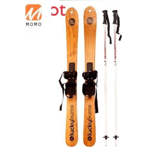 Luxury Fashion Wooden Ski Double Board Adult Model Modern Original Wooden Ski/Snowboard Sled for Children Manchurian Ash