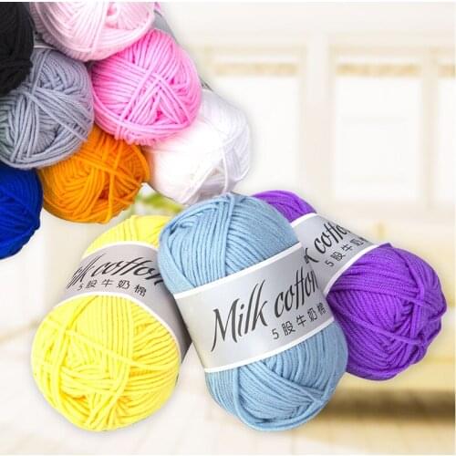 Retail 50g Warmth Milk Cotton Baby Wool Yarn DIY Sewing Hand Knitting Yarn Knit Blanket Yarn Hats Scarves Crochet Thread JK457