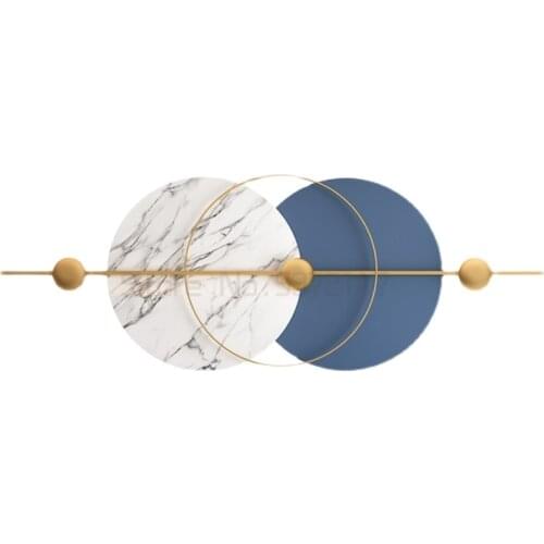 Nordic living room sofa background wall pendant modern master bedroom bedside decoration iron wall hanging