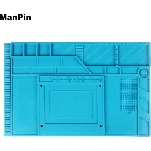S180 ESD Heat Insulation Working Mat Magnetic BGA Insulator Soldering Silicone Table Pad Electronics Phone Computer Repair Tool