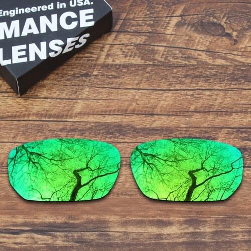 ToughAsNails Polarized Replacement Lenses for Oakley Style Switch Sunglasses Green Mirrored Color (Lens Only)