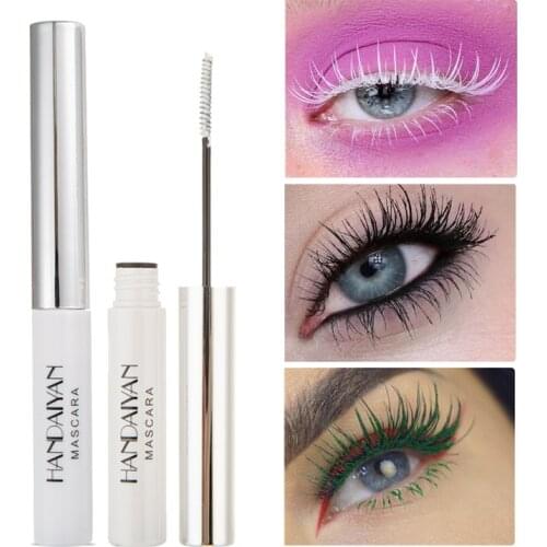 12 Colored Eyelash Mascara Waterproof Eyelahes Extension Lengthening Mascara Volume Handaiyan White Blue Black Lash Ink Cosmetic