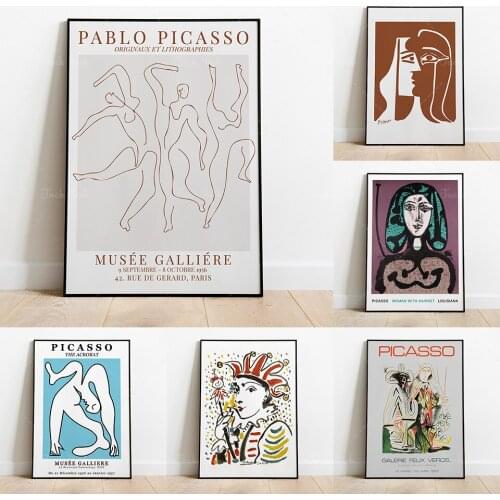Picasso Louisiana Exhibition Poster Vintage Art Print Abstract Poster High Quailty Printable Poster