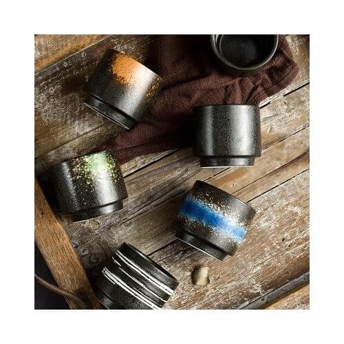 Japanese Teacup Water Cup Stoneware Ceramic Hand-painted Kungfu Teacup Drinkware Japanese Sushi Dishes