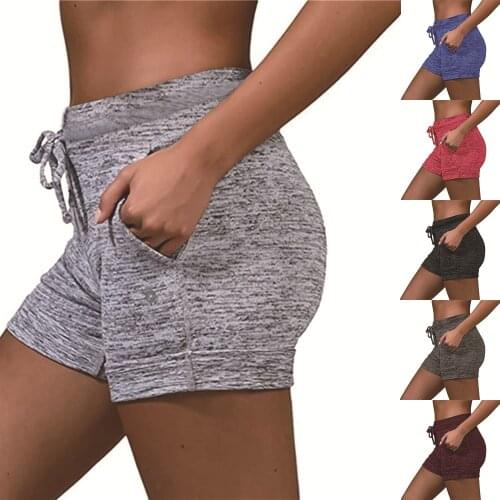 2021 Women Clothing Summer New Fashion Casual Sports Quick-Drying Shorts Plus Size Drawstring Loose Yoga Short