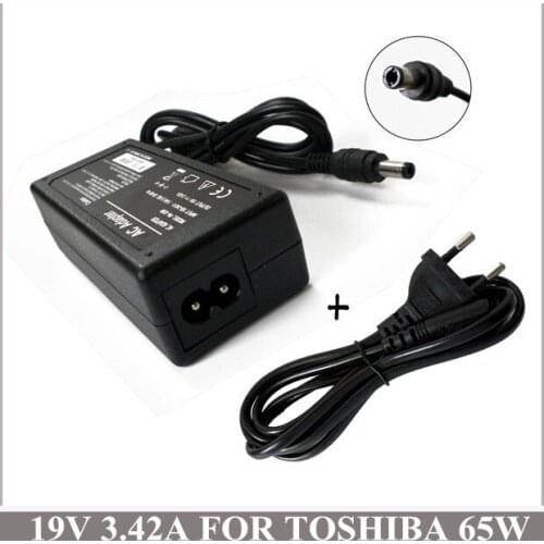 19V 3.42A 65W New Laptop AC Adapter Power Charger For Notebook Toshiba PA-1750-09 PA1650-01 V000061310 C655D-S5089