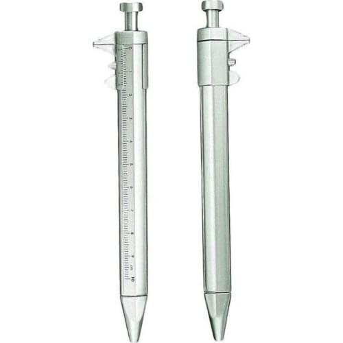 2 Pcs Gel Ink Pen Vernier Caliper 10cm Metric Gauge Precision Dial Shock-proof