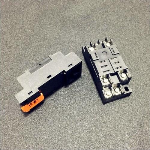 2pcs ZQ30F-C1 30A/280VAC 8-Pin Socket Base Be Used For JQX-30F 2Z HHC71A NNC71A High Power Relay Din Rail Mount