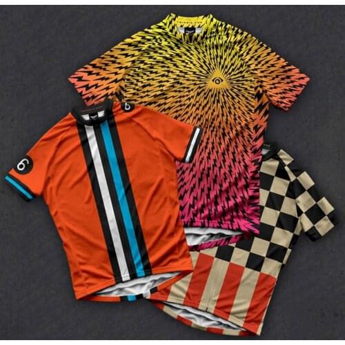 2021 New Mens Cycling Jersey Shorts Sleeve Breathable Quick Dry Bicycle Clothing Team Racing Uniform Mtb Sports Suit Sportwear