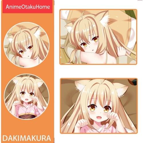 Anime Manga Konohana kitan Yuzu Sexy Lovely Girl Throw Pillow Cover Hugging Body Pillowcase Otaku Bedding Dakimakura Pillow Case