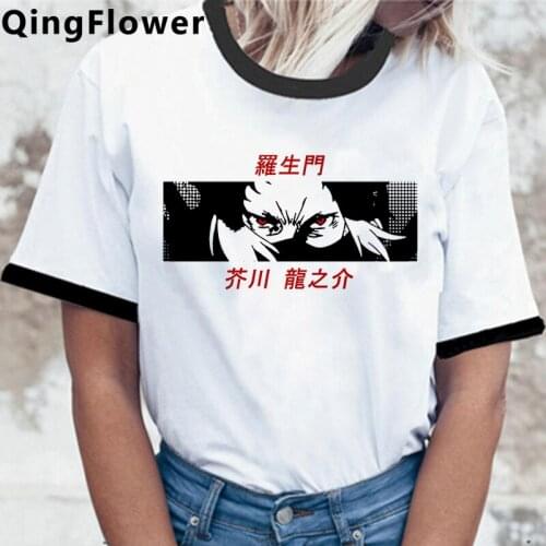 Bungou Stray Dogs summer top female ulzzang couple clothes aesthetic tumblr streetwear t-shirt ulzzang