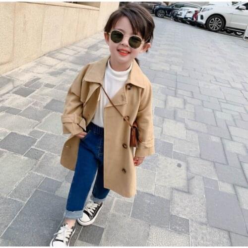 Girls Babys Kids Windbreaker Coat Jacket Outwear 2021 Luxury Design Spring Autumn Overcoat Top Formal Beach Cardigan Childrens