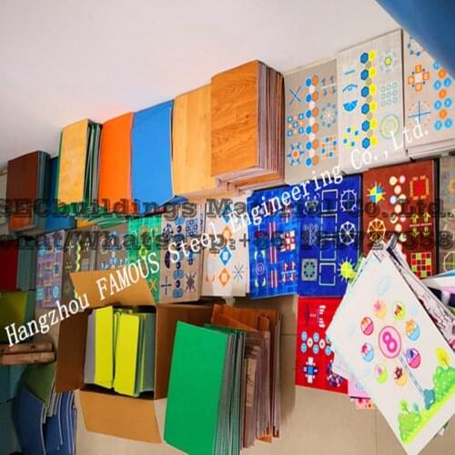 Epoxy 3D print flooring and 3D PVC ceiling wall panel vinyl sheet for interior design decoration company