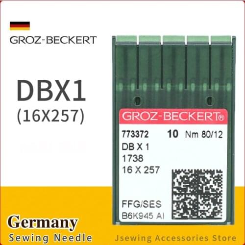 50PCS DBX1 Groz-Beckert Sewing Machine Needles For Industrial 16X257 1738 JUKI BROTHER SINGER CONSEW Accessories Parts