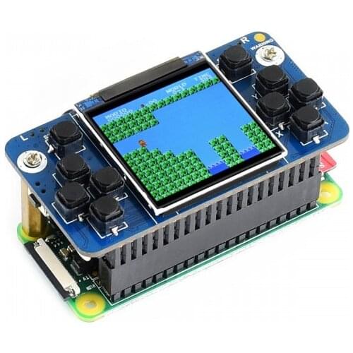 Raspberry Pi Zero Game HAT with 1.54inch LCD on Board Tiny GamePi15 Gamepad Good Match for Raspberry Pi Zero W/WH