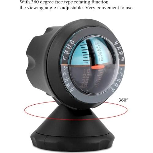 Car Slope Gauge Car Vehicle Inclinometer Slope Indicator Meter Level Tilt Gauge Road Safety Instrument Level Measuring Tools