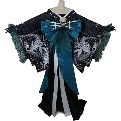 Game Onmyoj SSR Shikigami Higanbana Cosplay Costume SSR Shikigami Kimono Halloween Costumes for Women New Costume