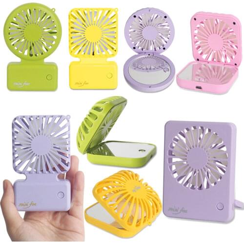 HOT Simulated Pretend Play Girls Boy Furniture Toys Mini Creative Fan Cosmetic Mirror Convenient Model Kids Gift USB Charging