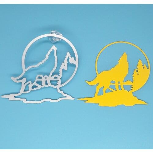 Animal wolf metal cutting mold for DIY scrapbook mold decoration embossing mold handmade craft paper card making