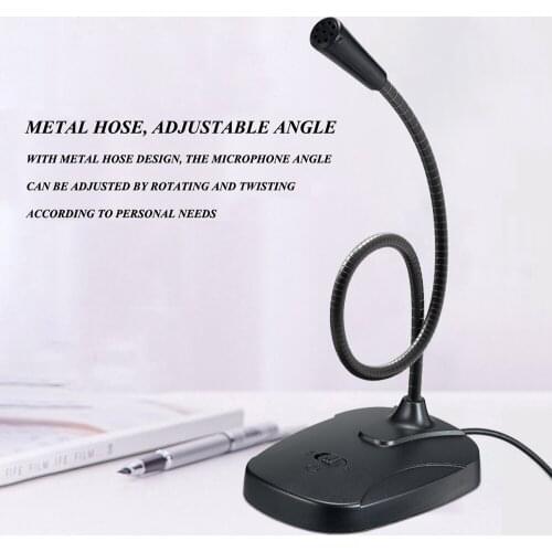 Mini Microphone USB Recording Noise Canceling For Computer USB Professionnel Gaming Condenser Microphone For Windows PC