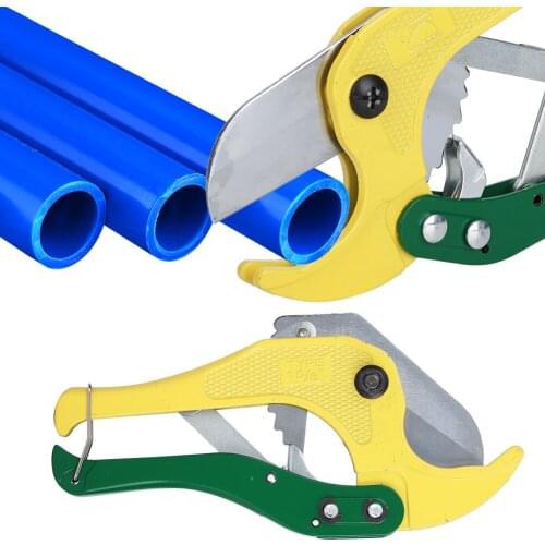 Multifunctional PVC Pipe Cutter Cutting Scissors Plastic PPR PE Hose Cutting Blade Tool DIY Hardness Manual Alloy Die-Casting