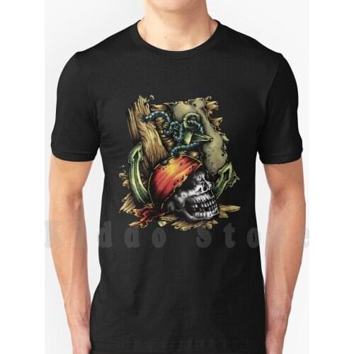 Pirate Skull T Shirt Men Cotton Cotton S-6Xl Pirate Skull Bones Hat Tobacco Pipe Jolly Roger Pirates Icon Teeth Seabass Pirate
