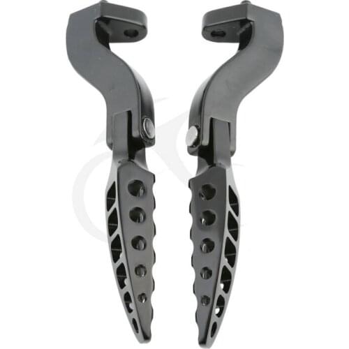 Male Mount Foot Pegs Pedals W/ Brackets For Harley Touring Road King Road Glide