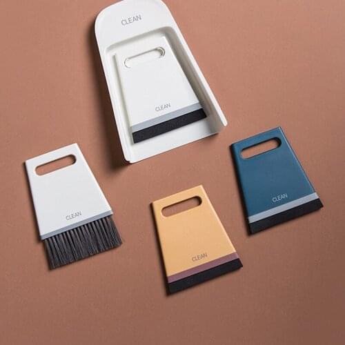 Mini Broom and Dustpan Set Tiny Portable Brush Coffee Grinder Cleaner Wet Dry Multipurpose for Cleaning Kitchen Countertop Pets