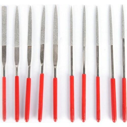 10Pcs Guitar File Fret Nut Saddle Slot Grinding File Set Luthier Repair Tool Metal Guitar Fret File Repair Tool Kit Accessories