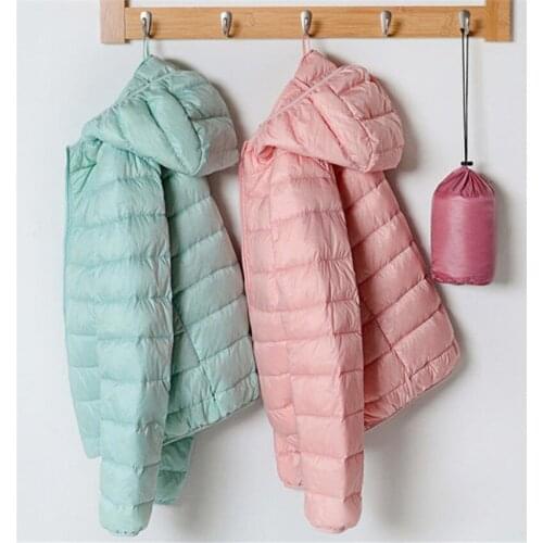 New Winter Short Coats Slim Women Ultra Light Down Jacket Lady 90% White Down Jacket Big Size S-7XL Long Sleeve Coat Outwear 013