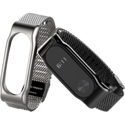 Bracelet Mi Band 2 Milanese Mesh Strap for Xiaomi Mi Band 2 Watch Band Stainless Steel Milan Loop Belt Watch Straps for Miband 2