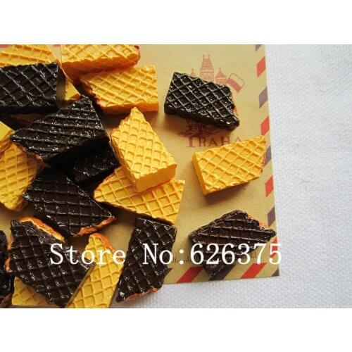 Rena!! Min.order $6 (mix order), Resin Kawaii Mix Chocolate for Hair Bow Scrapbooking Phone Deco, DIY (12*23mm), Free Shipping