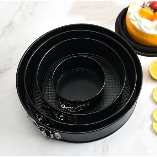Removable Bottom Non-Stick Metal Baking Mould Carbon Steel Round Cake Bakeware Pans Detachable Base Baking Tray Cake Supplies
