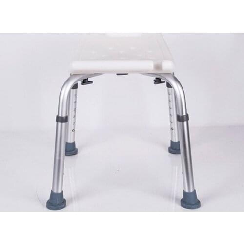 Shower stool bathtub seat bathroom chair adjustable height drainage hole pregnant woman elderly disabled bath chair non-slip