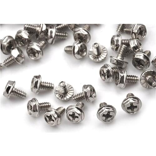 100Pcs M3 Screws Diameter 3mm Length 5mm M3x5 DIY For Computer &Drive New M3*5mm Round Head Screw