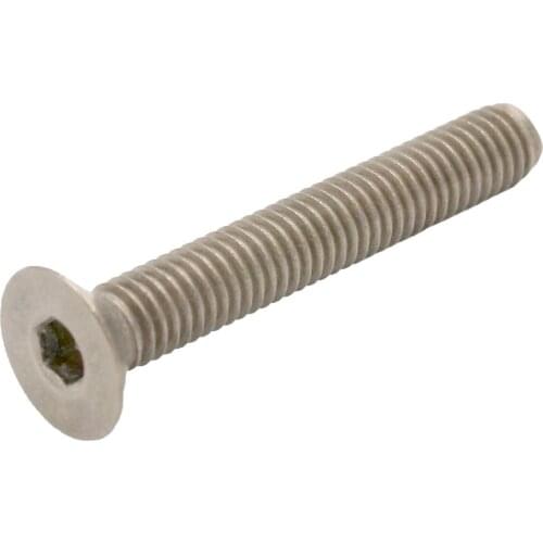 10pcs M6*1.0 x 40mm GR2 Countersunk Titanium Hex Socket Cap Screw Bolts Anti Acid Corrosion