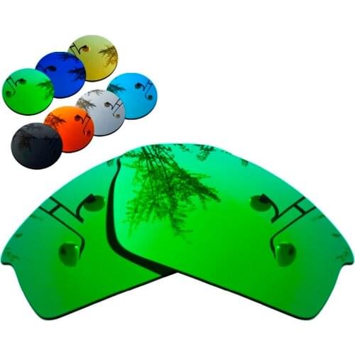 100% Precisely Cut Polarized Replacement Lenses for Bottlecap Sunglasses Green Mirrored Coating Color- Choices