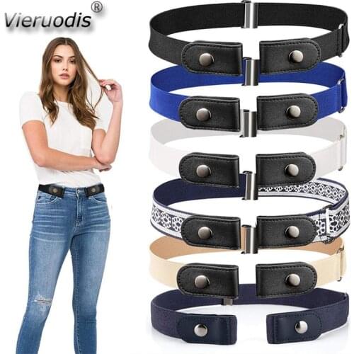 14 Styles Women Casual Buckle-Free Waist Belt For Jeans Pants Dresses No Buckle Stretch Elastic For Men No Hassle DropShipping