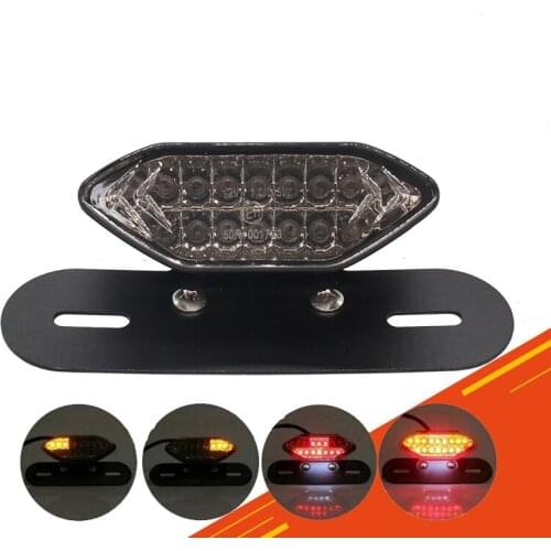 2020 new Motorcycle 16 LED Turn Signals Brake Light License Plate Integrated Tail Light for Yamaha Harley