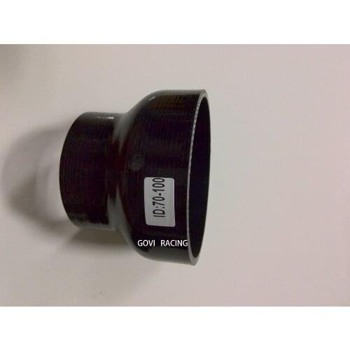 70-100mm Blacksilicone reducer hose couplers for air intake pipe universal air filter turbo boost controller car-styling