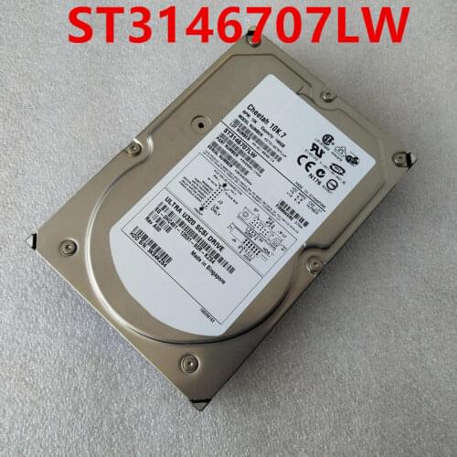 New HDD For Seagate Brand 146GB 3.5" 10K7 SCSI 68PIN 8MB Ultra SCSI 320 For Internal HDD For Server HDD For ST3146707LW